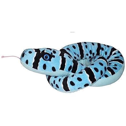 Wild Republic Snake Plush, Stuffed Animal, Plush Toy, Gifts for Kids, Blue Rock Rattlesnake, 54 inches Cover