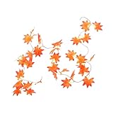 Accesorios de hojas de arce artificiales: tela de seda de , suave, brillante y cómoda al tacto, accesorios para fotos de boda