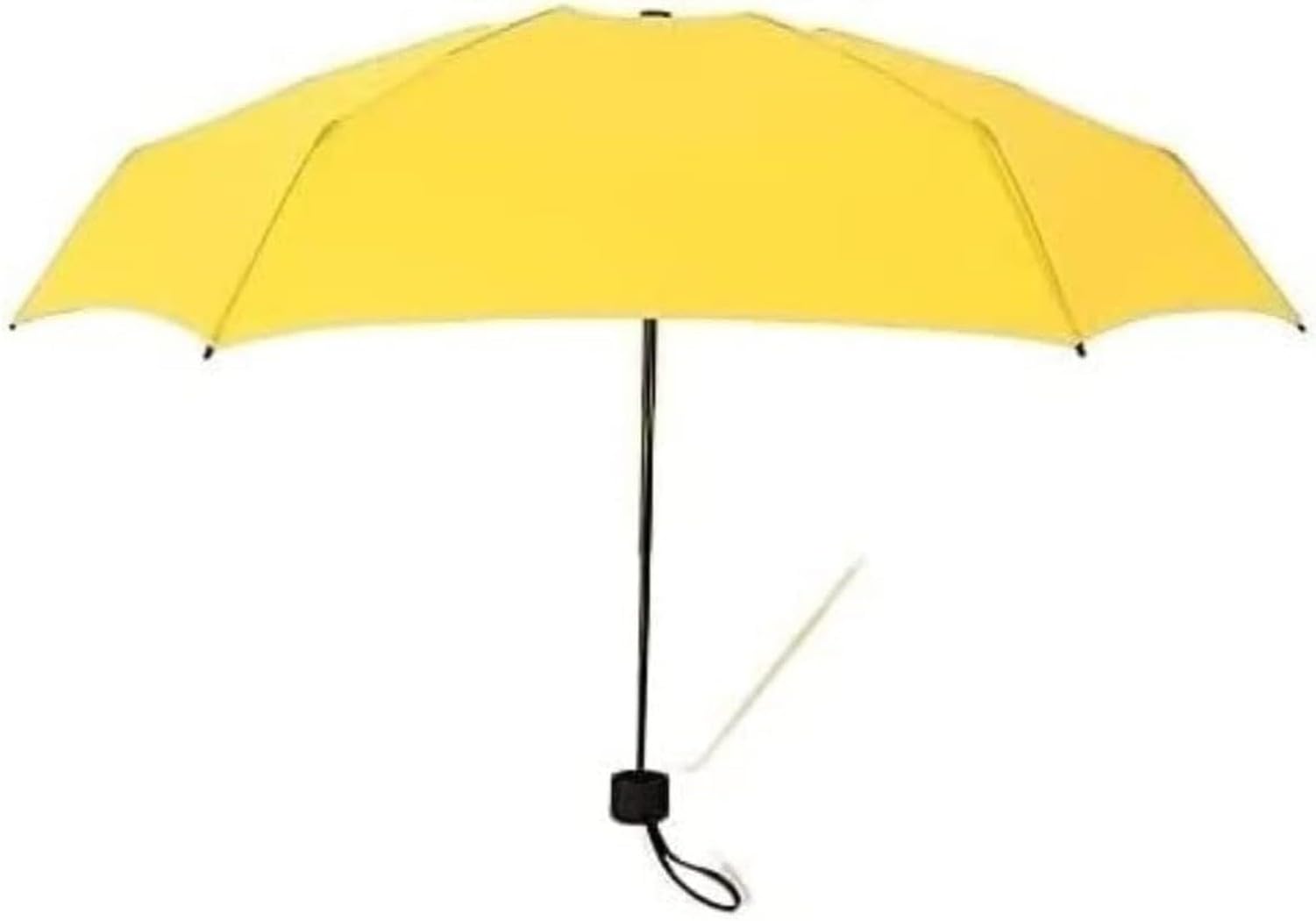 AIEIJJH Travel Umbrellas Folding Small Portable Rain Umbrella for Women Lightweight Durable Carry Bag Anti-UV Compact Travel Umbrella for Rainy and Sunny Days, Yellow, a