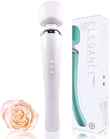 Easggo Wireless Personal Hand Massager,Soft Silicone Neck Shoulder Muscle Back Massager for Women,USB Rechargeable Electric Magic Massager for Men Women (White)