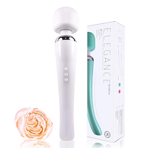 Easggo Wireless Personal Hand Massager,Soft Silicone Neck Shoulder Muscle Back Massager For Women,Usb Rechargeable Electric Magic Massager For Men Women (White) #TOP24