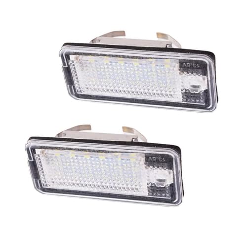 Luces de matrícula trasera anti-error compatibles con Audi A3 8P A4 B6 B7 A6 C6 Q7 2