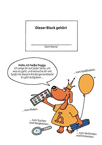 Kindergartenblock ab 4 Jahre - Verbinden, vergleichen, Fehler finden: Rätselblock ab 4 Jahre, Beschäftigung für Kinder (Übungshefte & -blöcke für Kindergarten, Vorschule, Einschulung, Band 622)