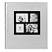 PARAH LIFE Premium 500 Photo Family Wedding Anniversary Baby Vacation Album Sewn Bonded Leather Book Bound Multi Directional 500 4x6 Photos 5 Per Page Large Capacity Deluxe Customizable Silver