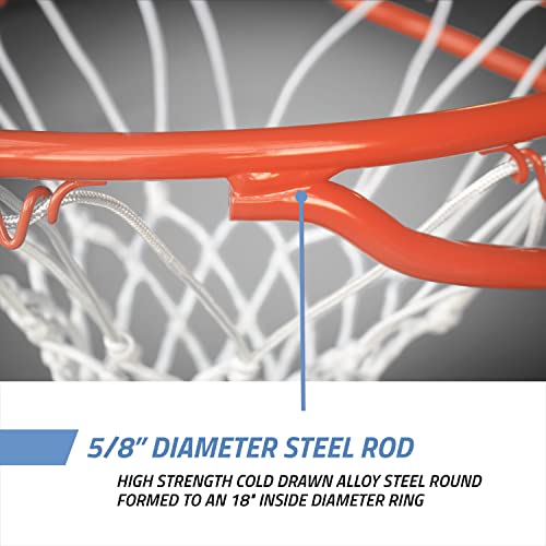 Super Goal Indoor Basketball Hoop - High Strength Basketball Portable Hoops & Goals, Front Mount Outdoor Basketball Goal, Indoor Wall Mount Basketball Hoop With Mounting Hardware & Basketball Net #TOP1