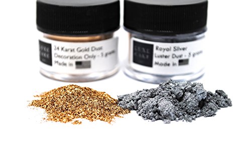 Luxe Cake Edible Gold and Silver Dust Set