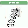 12 Steps Attic Ladder Folding Wall Mounted Ladder Black Loft Folding Ladder 10FT HeightAttic Ladder Pull Down System Steps Ladder Folding Pull Down Stairs for Attic Retractable Attic Stairs