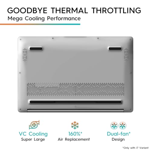 Image of Tecno MEGABOOK T1,Intel Core 11th Gen i7 Processor (16GB RAM /1TB SSD Storage), 15.6-Inch (39.62 CM) Eye Comfort disply, (14.8mm Ultra Slim / 70 Wh Large Battery /Windows 11 / Space Grey / 1.56 Kg)