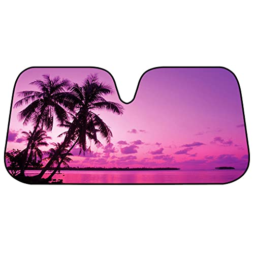 Bdk Front Windshield Sun Shade-Accordion Folding Auto Sunshade For Car Truck Suv-Blocks Uv Rays Sun Visor Protector-Keep Your Vehicle Cool- 58 X 27 Inch #TOP4