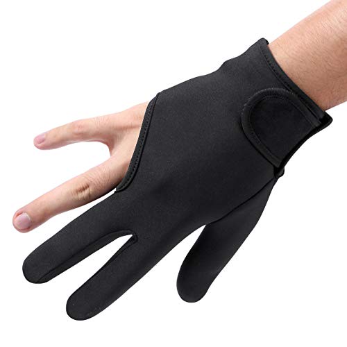 faleto professional heat resistant gloves 3 finger mittens protection gloves for barber hair styling curling perminghair straightening curling wand and flat iron