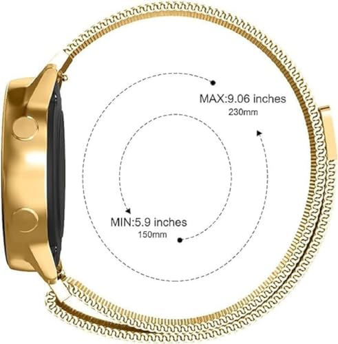 Image of 22 MM Strap, Compatible with Galaxy Watch 3 45mm /Sam-sung Galaxy Watch 46mm /Gear S3 Frontier /Classic Band, 22mm Stainless Steel, Metal Strap for Galaxy Watch 46mm Smartwatch