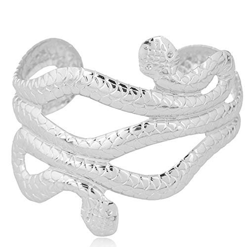 Preisvergleich Produktbild PPX Schlangen Armband Schlangenarmreif Silber Schlangenarmband Schlangen Armreif Cleopatra Ägypterin Kostüm