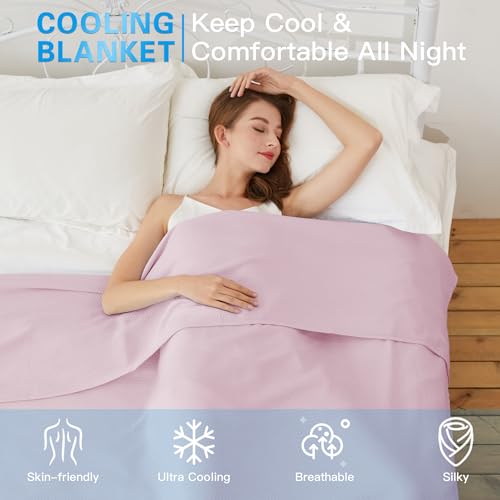 Image of AmyHomie Cooling Blanket 79 inchx91 inch, 100% Rayon Derived from Bamboo