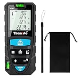 Themisto TH-M81 Laser Distance Meter (50m Range) with Backlit LCD and Pythagorean Mode
