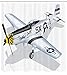 Produktbild GAOFENFFR Vintage Flugzeug Duschvorhang P-51 Dallas Puppe detaillierte Abbildung American Air Force Classic Flugzeug Stoff Badezimmer Dekor Set105 ZollWide Multicolor