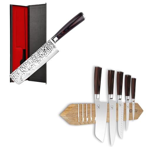imarku 7 Inch Nakiri Knife Magnetic Knife Holder for Wall - 16 Inch