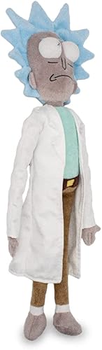 Vista 22 de Buckle-Down Juguete para perros, comedia, chirriador de felpa Rick y Morty Pickle Rick Greens, DTPT-RMYR 10" x 3" Verde