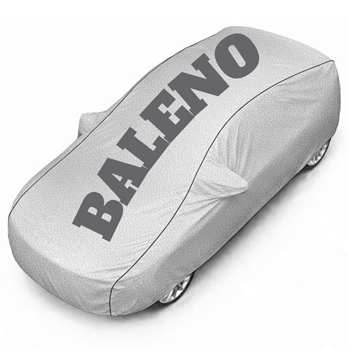Image of Superior Grade Quality Baleno Cover (All Variants) Car Body Cover - 100% Waterproof Custom Fit with Mirror Pockets | Triple-Stitched Elastic Design, Heat Reflective, Anti-Dust, All-Weather