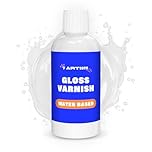 Acrylic Varnish Gloss 250 ml – Varnish for Acrylic Painting & Craft | Fast Drying Transparent Sealer for Acryl Painting | Water Based Clear Lacquer Coat for Acryl Painted Canvas, Clay, Wood, Stone