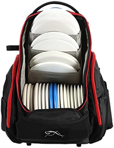 Upper Park Designs Disc Golf Bag Rebel V4 Extra Light Disc Golf Backpack 25 Disc Capacity