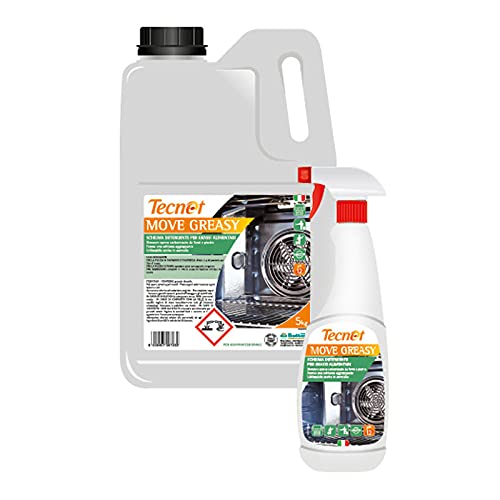 9 flaconi da 750ml - Detergente in schiuma per forni e griglie Move Greasy
