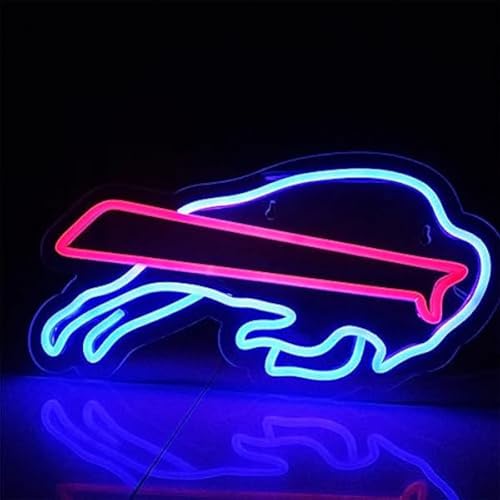 Image of Neon Sign for Buffalo Wall Decor,Man Cave Beer Bar Pub,Game Room,Garage,Christmas Birthday Party Decor Gift