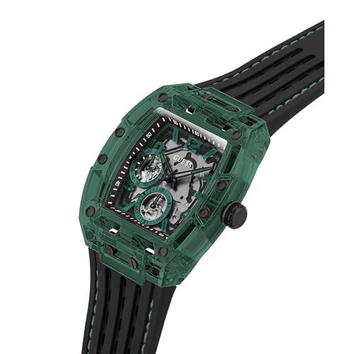 Image of Guess Men's GW0G Series| Analog Trend Watch| Polycarbonate Case| Silicone Bracelet | 50M Water Resistance