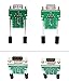 SinLoon DB9 Connector Adapter RS232 Serial Port D-SUB Adapter Plate Breakout Board Solder-Free (1-Pair Male+Female with Screwdriver, Black Rubber Core, Long Bolts)