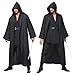 Wecos Tunic Hooded Robe Knight Costume Outfits Halloween Cosplay Costume for Mens Three Versions