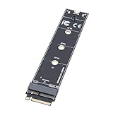 Elprico SSD-zu-M.2-Adapterkarte, 12- und 16-poliger SSD-zu-M.2-Key-Konverter mit PCIe 4.0-Hochgeschwindigkeitsübertragung für OS X Laptop 2013–2017, Schwarz