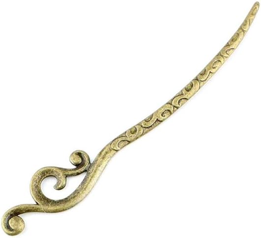 Qty 20 Pieces B01654 Hairpin Hair Clasps Head Pins Ancient Antique Bronze Jewelry Making Charms Findings Bulk Retro Accessoires Lots Vintage for Bracelet Necklace