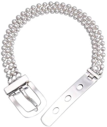 Bracelet en argent sterling 925 boucle de ceinture mode coréenne hip hop