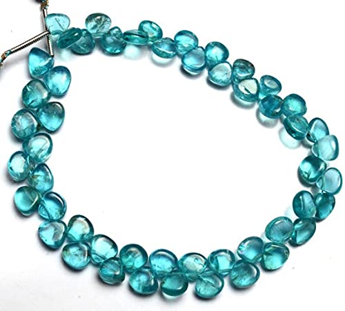 Perles en apatite naturelle forme cœur 5mm sans imperfection pour bijoux