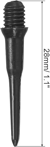 Miniatura 2 de PATIKIL Puntas de dardos de plástico, paquete de 60 puntas de dardos de hilo suave de 2BA, punta de plástico, accesorios de dardos de punta suave,