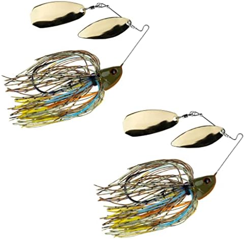Freedom Tackle Speed Freak Compact Smallmouth Spinnerbait with Kilter Blade | 3/4 oz., Blue Gill, 2-Pack (PN: 52304-2PK)