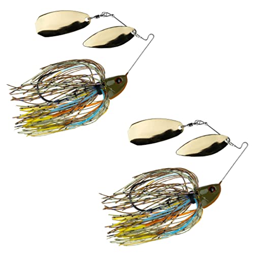 Freedom Tackle Speed Freak Full Frame Largemouth Spinnerbait with Kilter Blade | 1/4 oz., Blue Gill, 2-Pack (PN: 53104-2PK)