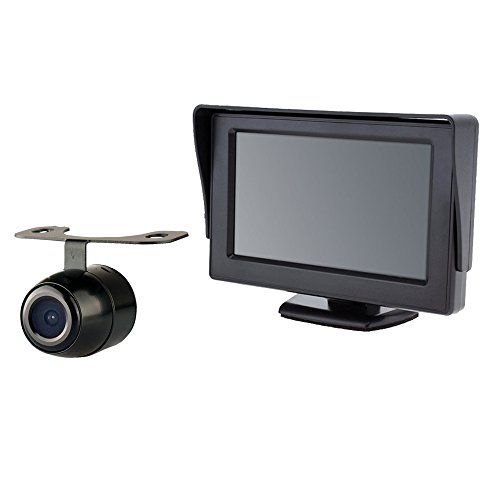 Système de caméra de recul - Caméra étanche - Écran 4,3 Pouces - Affichage de Lignes de Guidage - ITK Technology (ITKC010T4310)