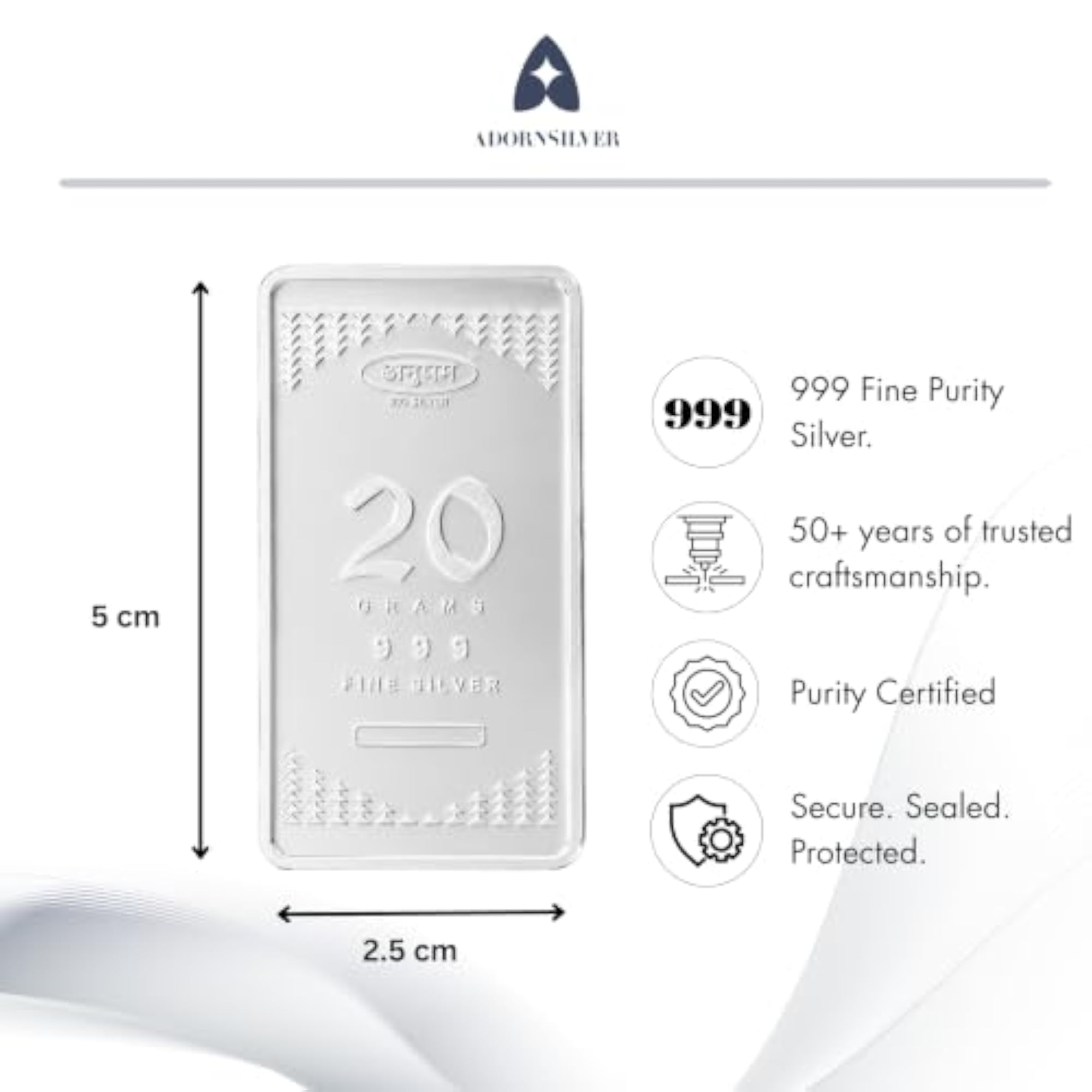 999 Pure Bar 20gm, Thoughtful Gift for Special Occasions