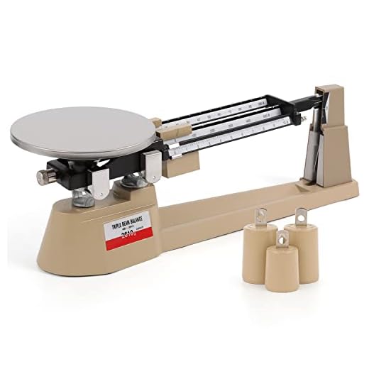 Triple Beam Scale Bonvoisin Lab Mechanical Balance 2610g/0.1g with Stainless Steel Weighing Platter (Triple Beam Scale)