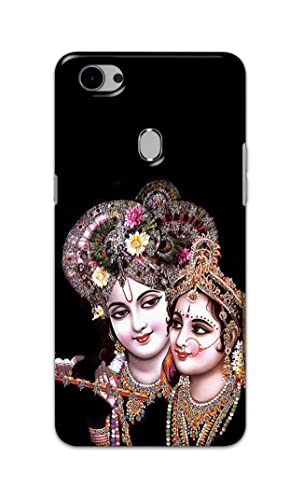 Image of PRINTFIDAA� Printed Hard Back Cover Case for Oppo F7 Back Cover (Radha Krishna) -2808