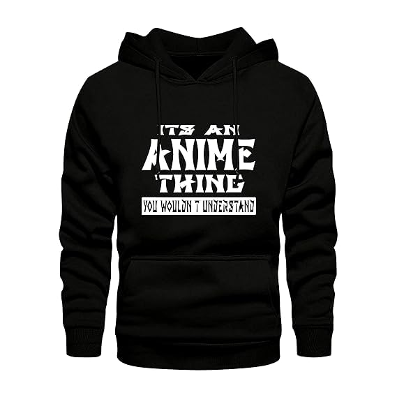 Tee Stores Unisex-Adult Cotton Hooded Neck Kakashi Printed Black ...