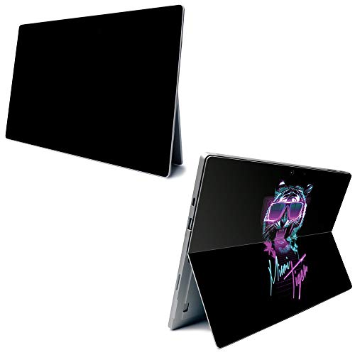 Image of MightySkins Carbon Fiber Skin for Microsoft Surface Pro 7 - Miami Tiger | Textured Carbon Fiber Finish | Easy to Apply, Remove, and Change Styles | Made in The USA (CF-MISURPR7-Miami Tiger)