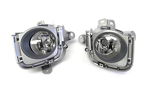 Ijdmtoy Complete Set Clear Lens Fog Light Kit Compatible With 2010 2011 Toyota Prius W/Fog Lamp Bezel Cover, Switch & Relay #TOP1
