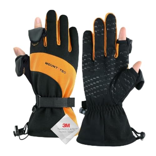Guantes de fotografía cortavientos impermeables con pantalla táctil talla M