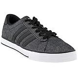 adidas NEO Men's SE Daily Vulc Fashion Sneaker, Black/Black/White, 10.5 M US