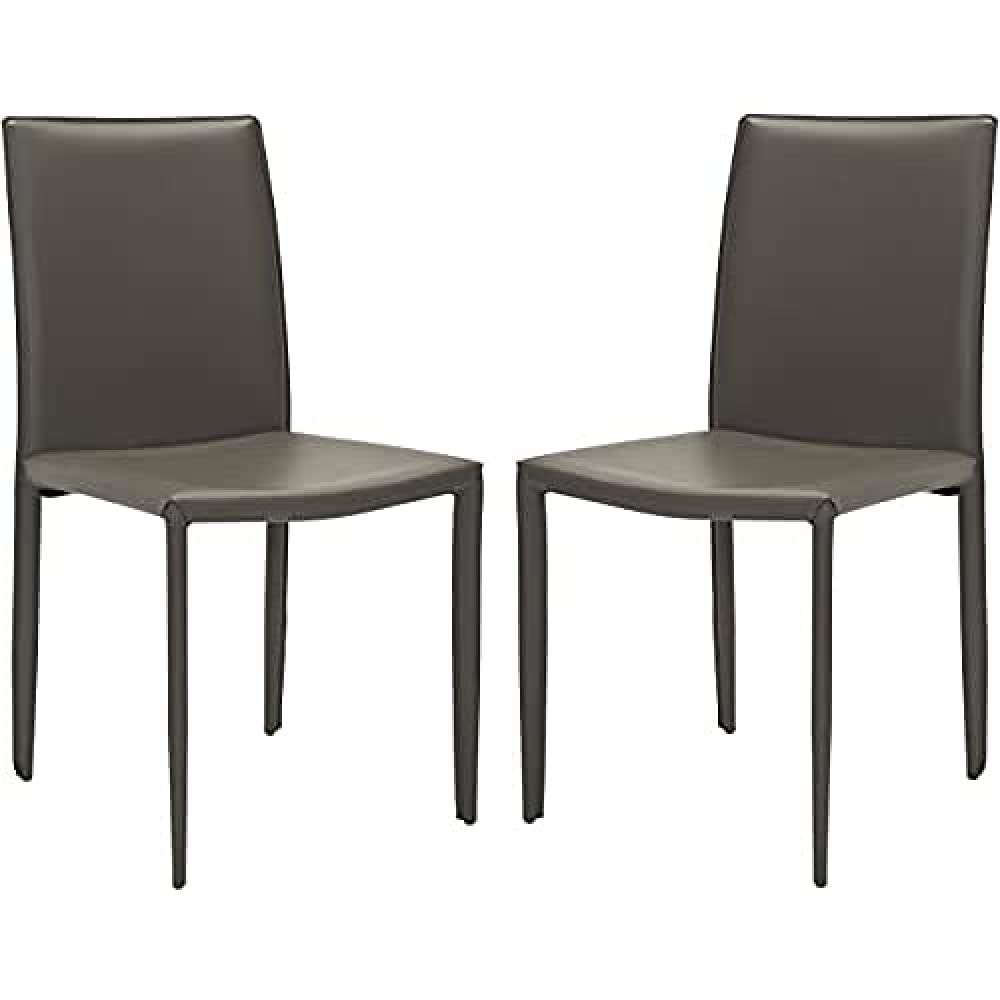 Safavieh Brody Accent krzesło, metal, antracyt, zestaw 2 szt