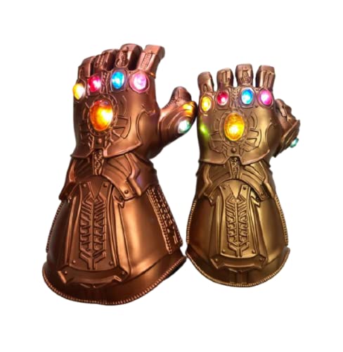 Acessório Biggy Store Compatível com Manopla do Infinito Thanos Luva Luzes Led Cosplay Guerra Infini