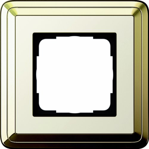 Preisvergleich Produktbild Gira 0211633 Abdeckrahmen 1 Fach Classix Messing, cremeweiß