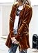 futurino Women's Solid Color Long Sleeve Velvet Jacket Open Front Casual Suit Cardigan mid-Length Coat with Pockets Outerwear