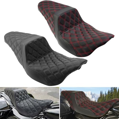 Asiento doble confort para viajes largos en motos Street Glide y Road King 2009-2023 2
